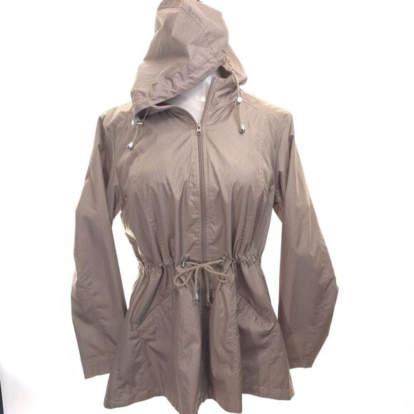 INTL d.e.t.a.i.l.s  Womens XL Dusty Pink Parka In Pocket Jacket Hooded - Picture 2 of 11